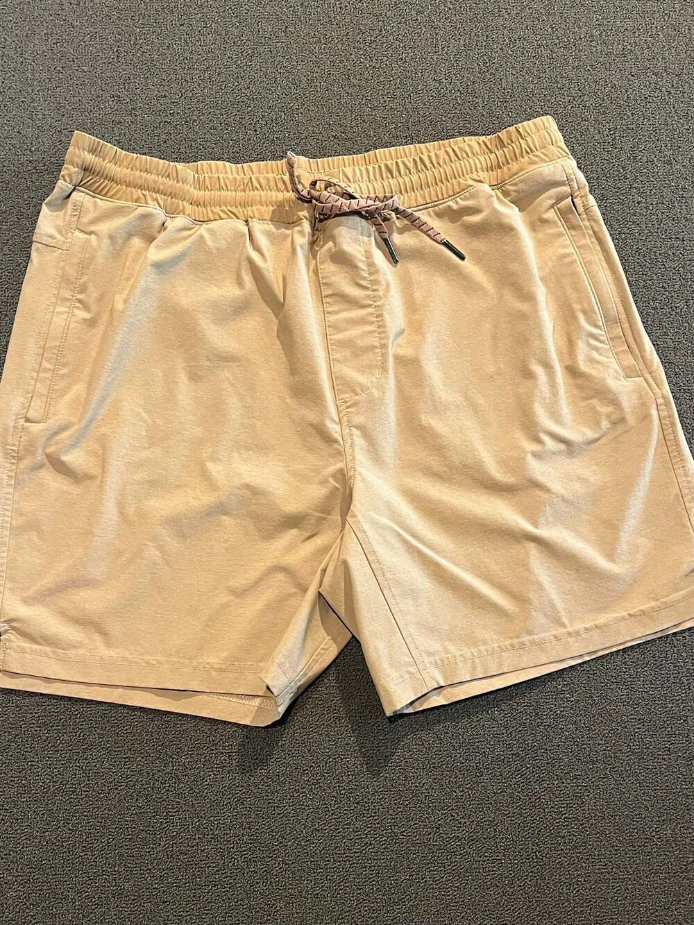 01.Algo Performance Drawstring Shorts Tan Size XL/7